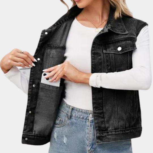 Gilet en Denim Classique pour Femmes 5