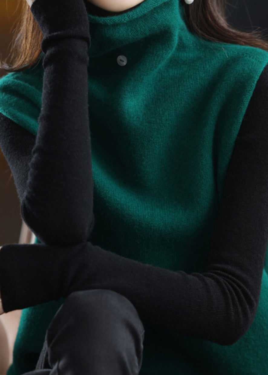 Gilet en Tricot Col Roulé pour Femme 4