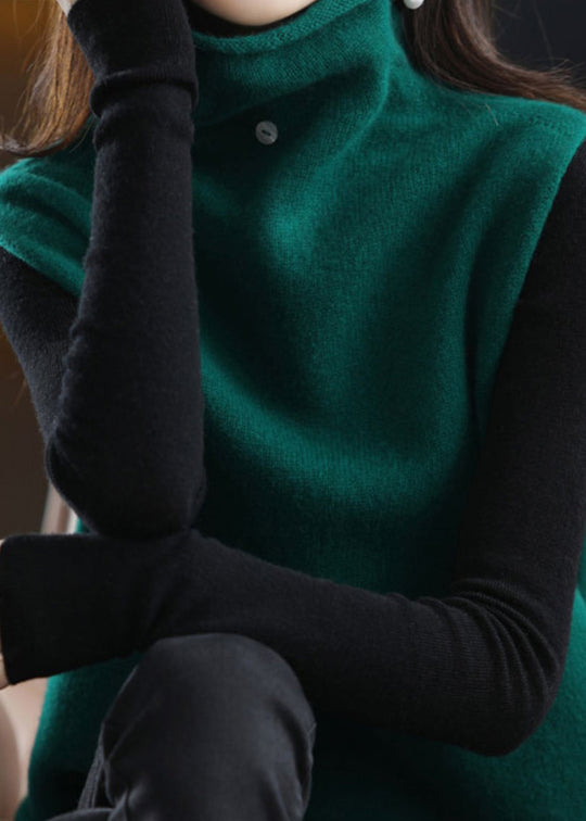 Gilet en Tricot Col Roulé pour Femme 4