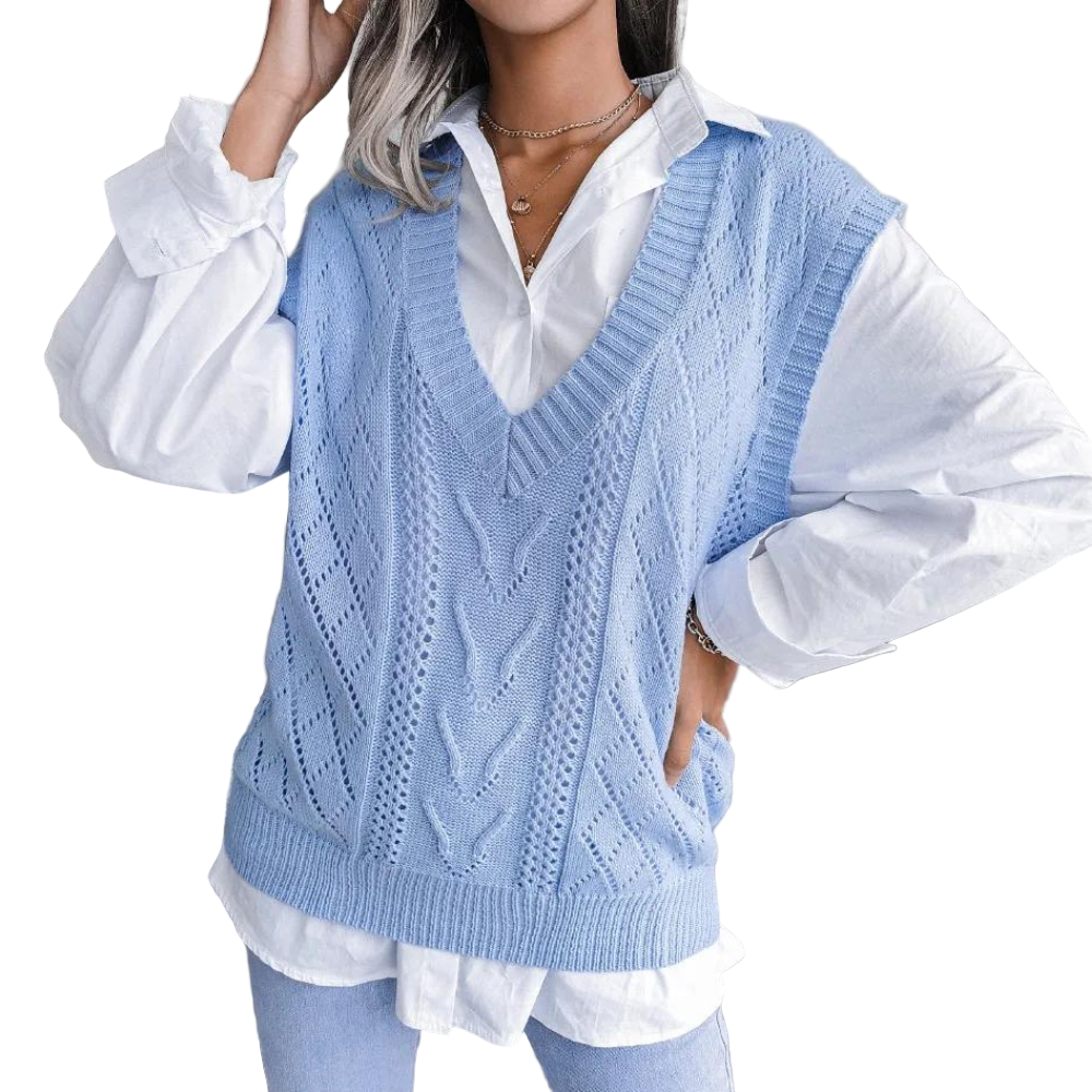 Gilet en Tricot pour Femmes au Design Moderne 0