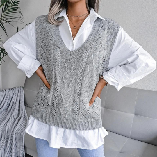 Gilet en Tricot pour Femmes au Design Moderne 2