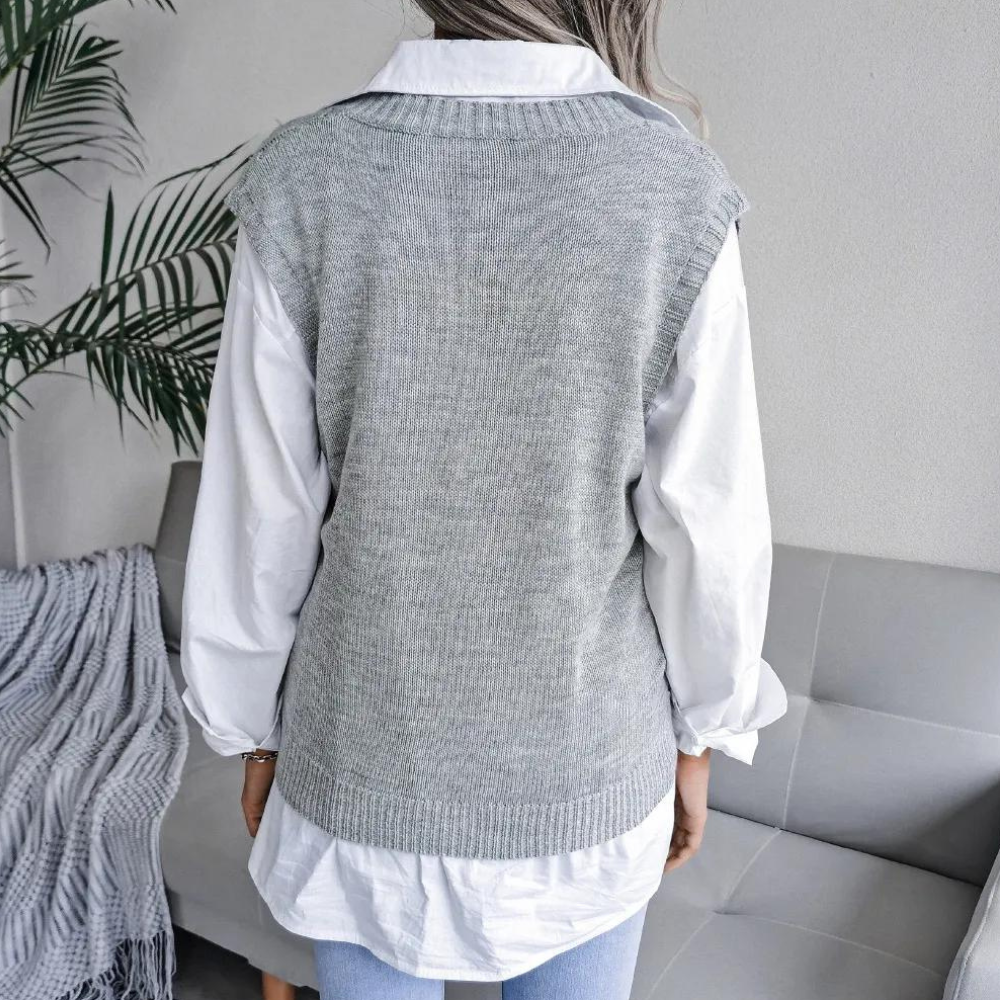 Gilet en Tricot pour Femmes au Design Moderne 3