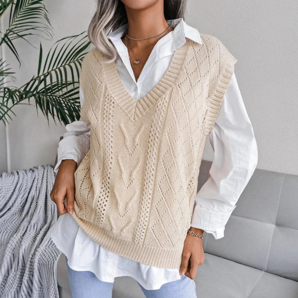 Gilet en Tricot pour Femmes au Design Moderne 5