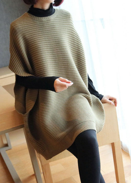 Gilet en tricot à col rond pour femmes en patchwork 1