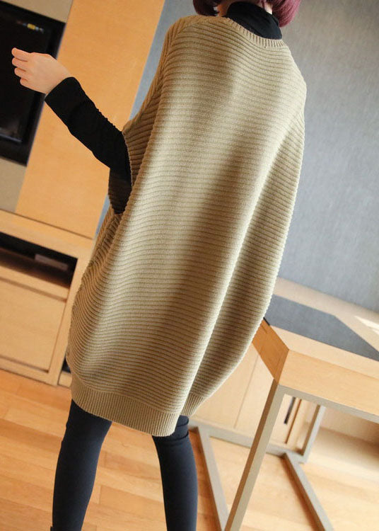 Gilet en tricot à col rond pour femmes en patchwork 7