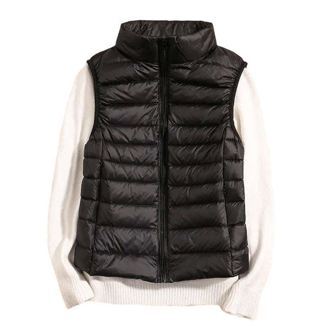 Gilet sans manches en duvet ultra léger pour femmes 0