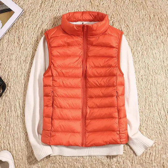 Gilet sans manches en duvet ultra léger pour femmes 5