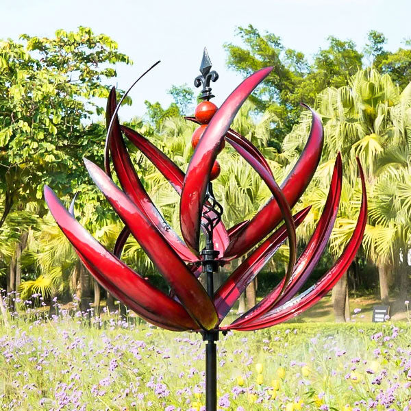 Girouette de Jardin Rotative en Métal Design Captivant 5