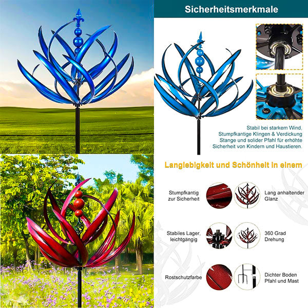 Girouette de Jardin Rotative en Métal Design Captivant 9