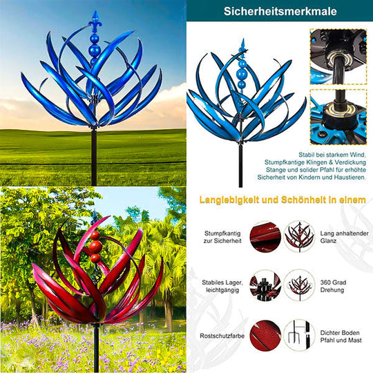 Girouette de Jardin Rotative en Métal Design Captivant 9