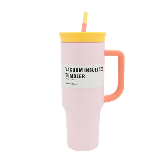 Gobelet Isotherme Femme avec Poignée et Paille 6