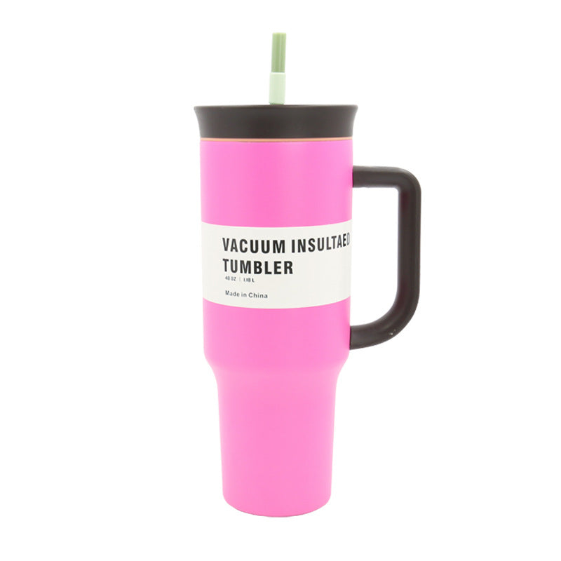Gobelet Isotherme Femme avec Poignée et Paille 7