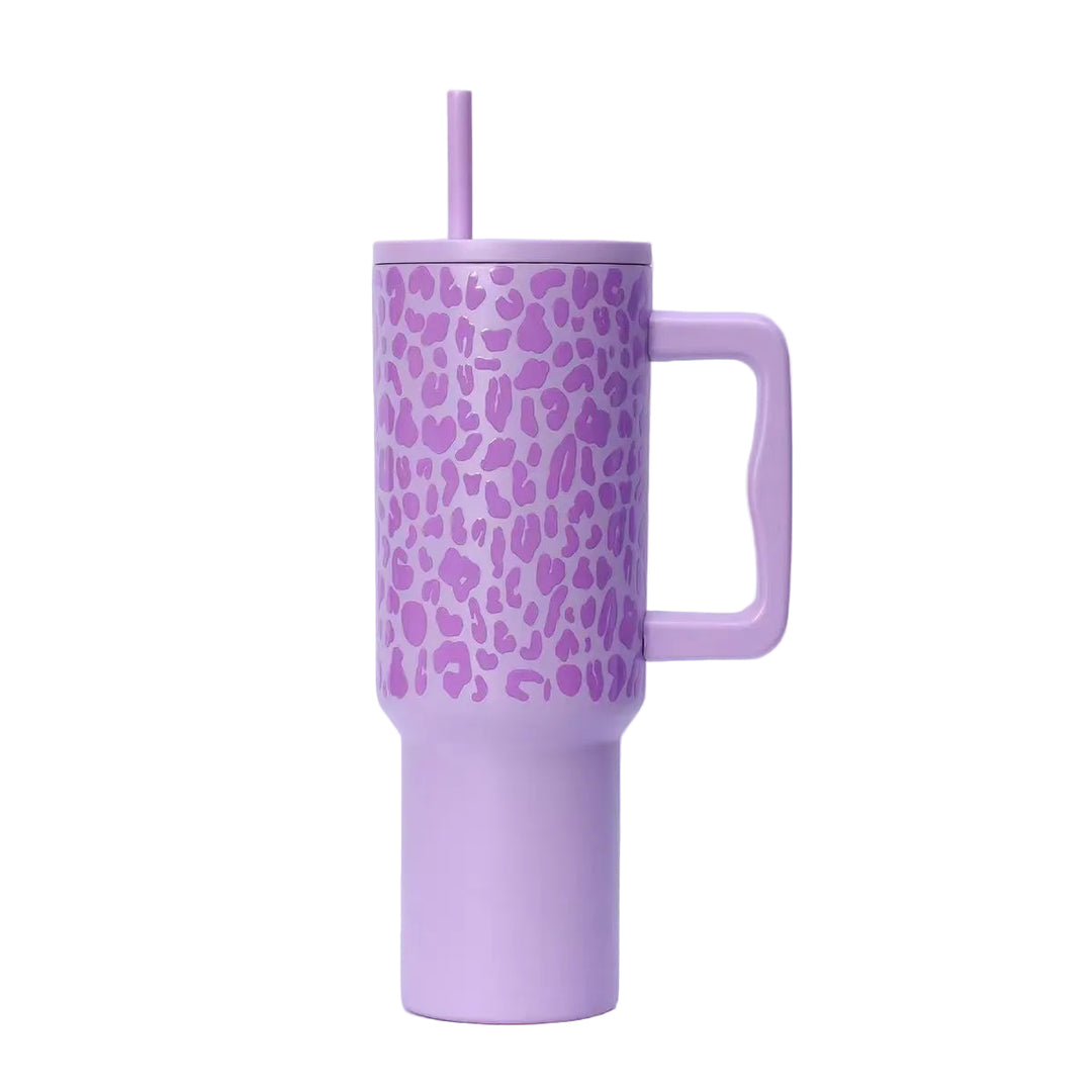 Gobelet Réutilisable Femme Motif Léopard Tendance 0