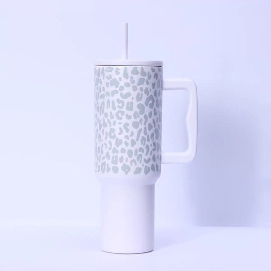 Gobelet Réutilisable Femme Motif Léopard Tendance 2