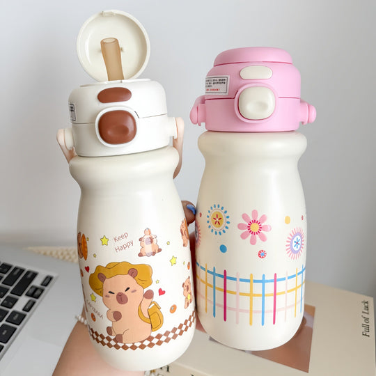 Gourde Isotherme 1L Femme Design Fraise Joyeux 1