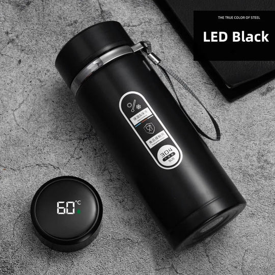 Gourde Isotherme 1L avec Affichage de Température LED, Pratique pour Activités de Plein Air 7