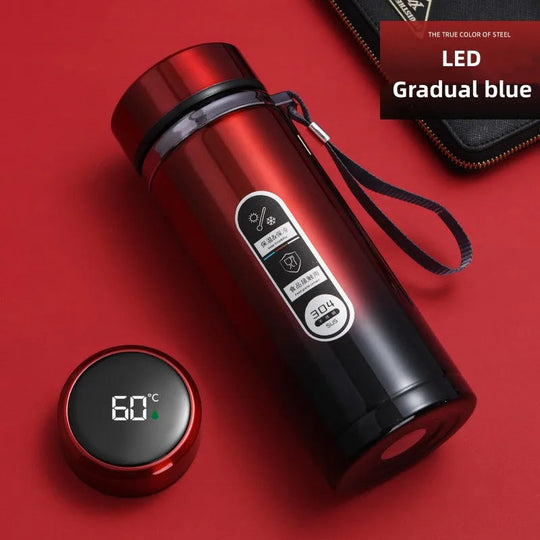Gourde Isotherme 1L avec Affichage de Température LED, Pratique pour Activités de Plein Air 8