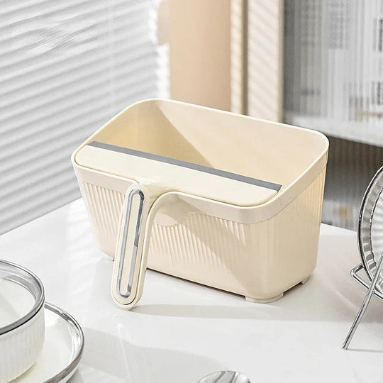 Grattoir à déchets et poubelle 2 en 1 pour cuisine 0