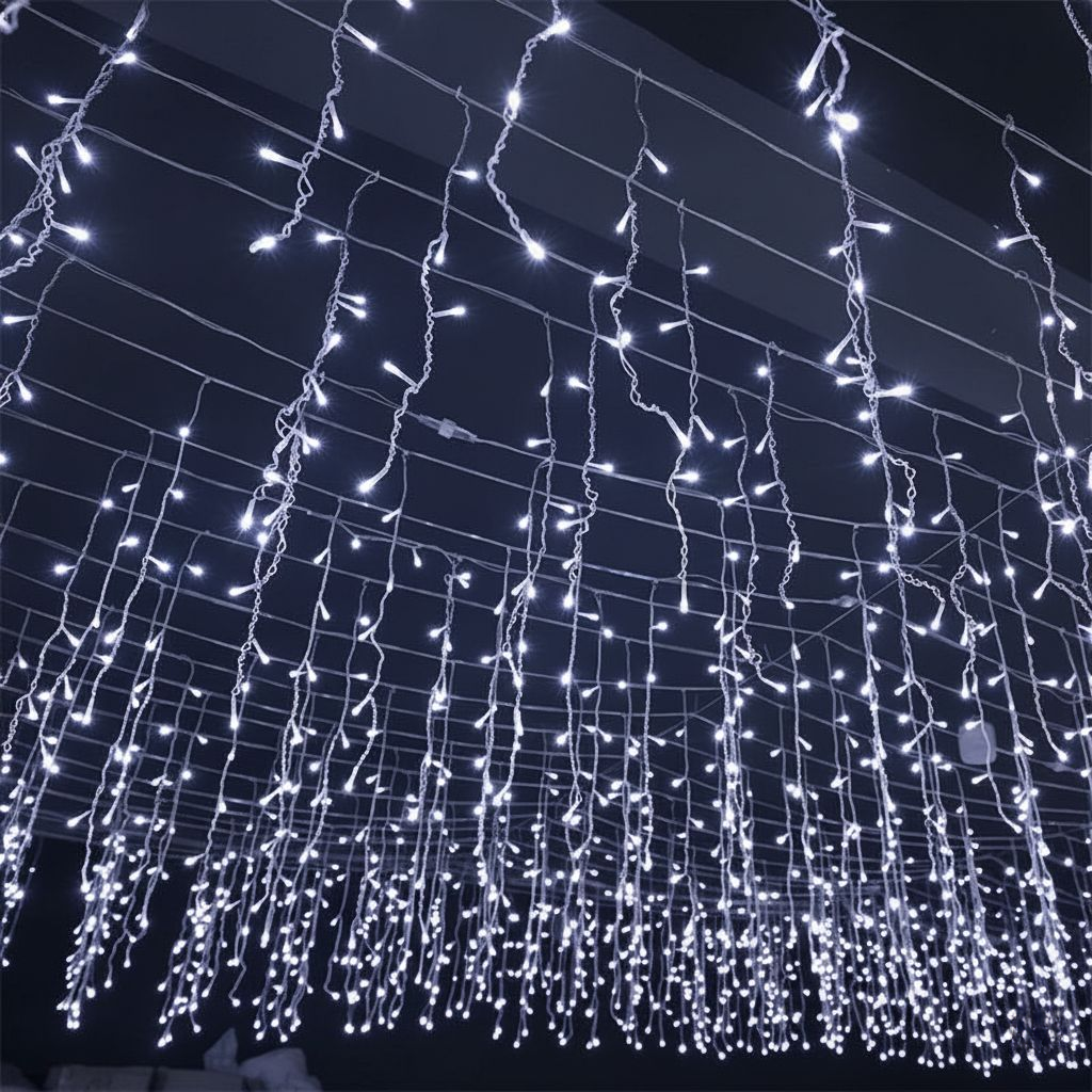 Guirlande Lumineuse Extérieur LED XXL 50 m Glaçons pour Décoration Festive 1