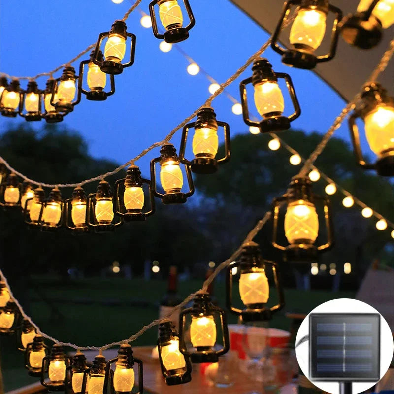 Guirlande Lumineuse LED Solaire Effet Flamme 1