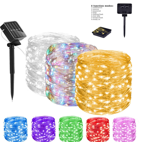 Guirlande Lumineuse Solaire Étanche pour Extérieur 1