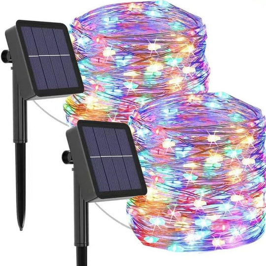 Guirlande Lumineuse Solaire Étanche pour Extérieur 10