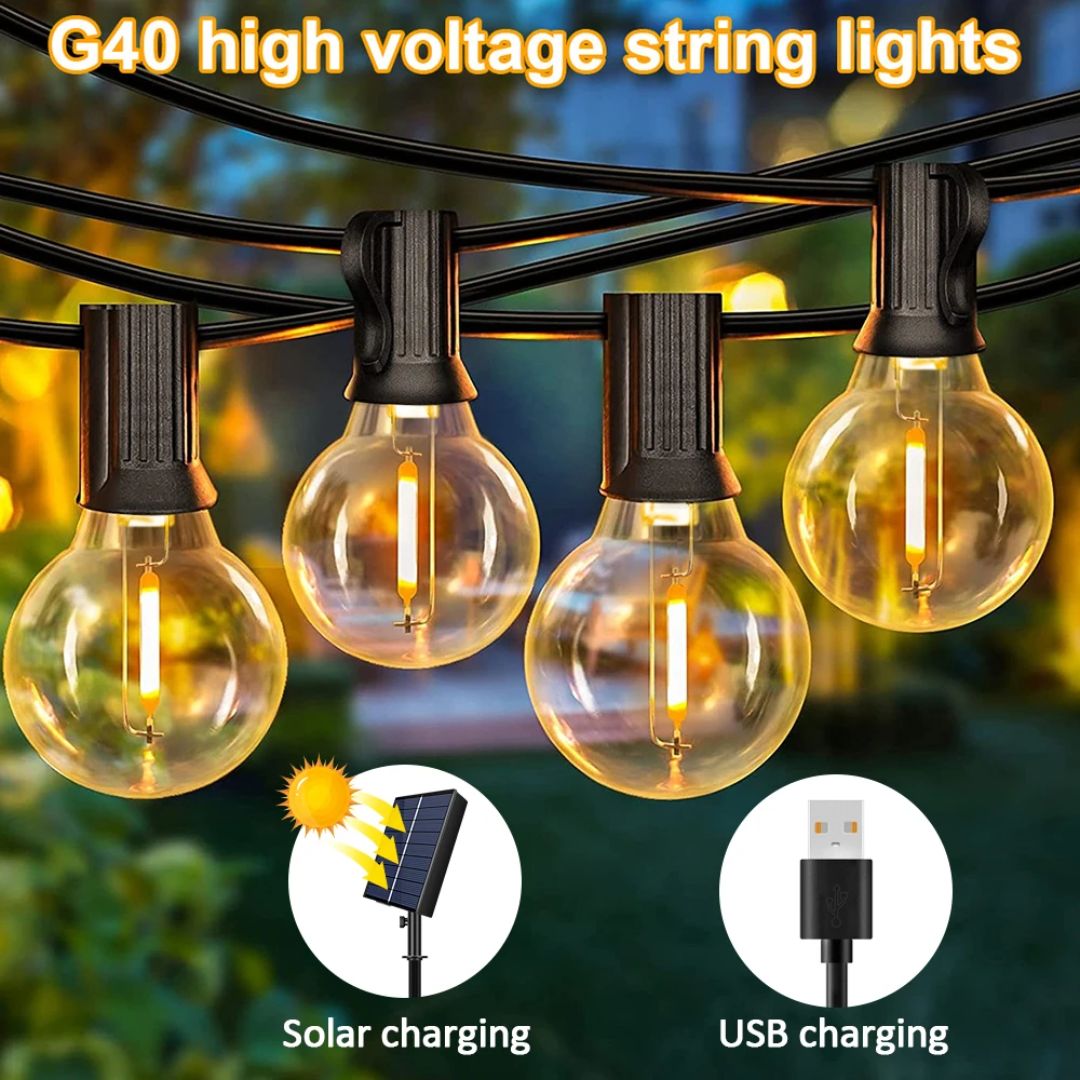 Guirlandes Lumineuses Solaires Extérieures 5