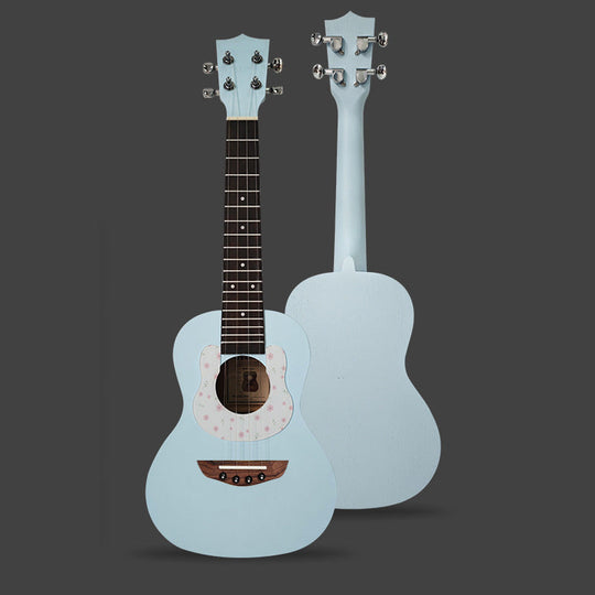 Guitare acoustique mini pour enfants design floral 11