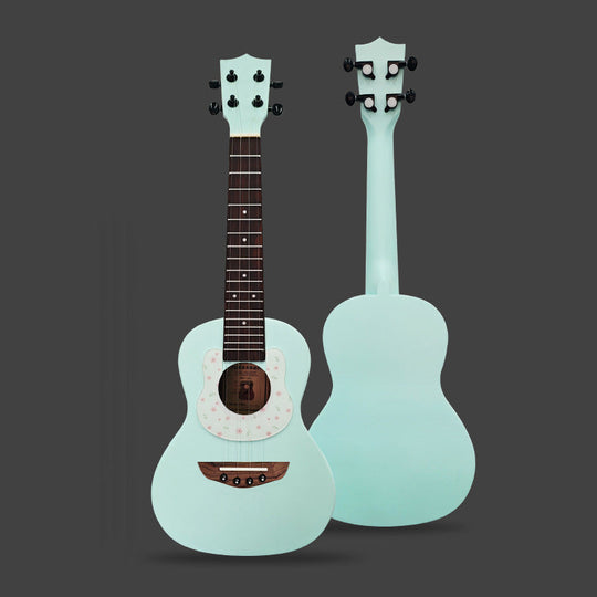Guitare acoustique mini pour enfants design floral 9