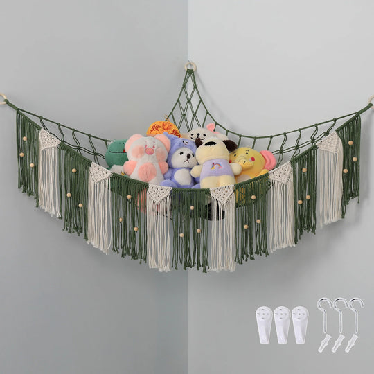Hamac Mural Bohème avec Rangement Macramé pour Intérieur 1