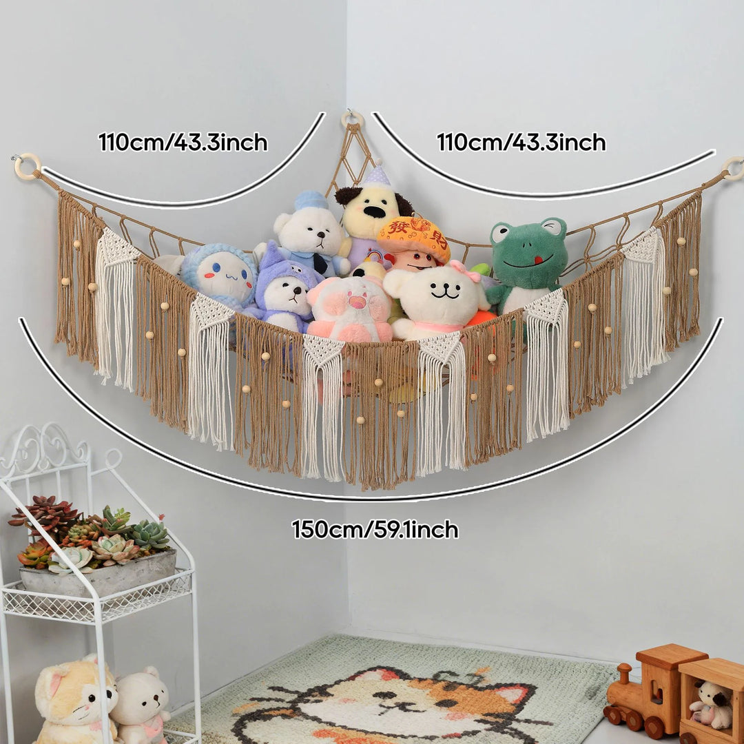 Hamac Mural Bohème avec Rangement Macramé pour Intérieur 2