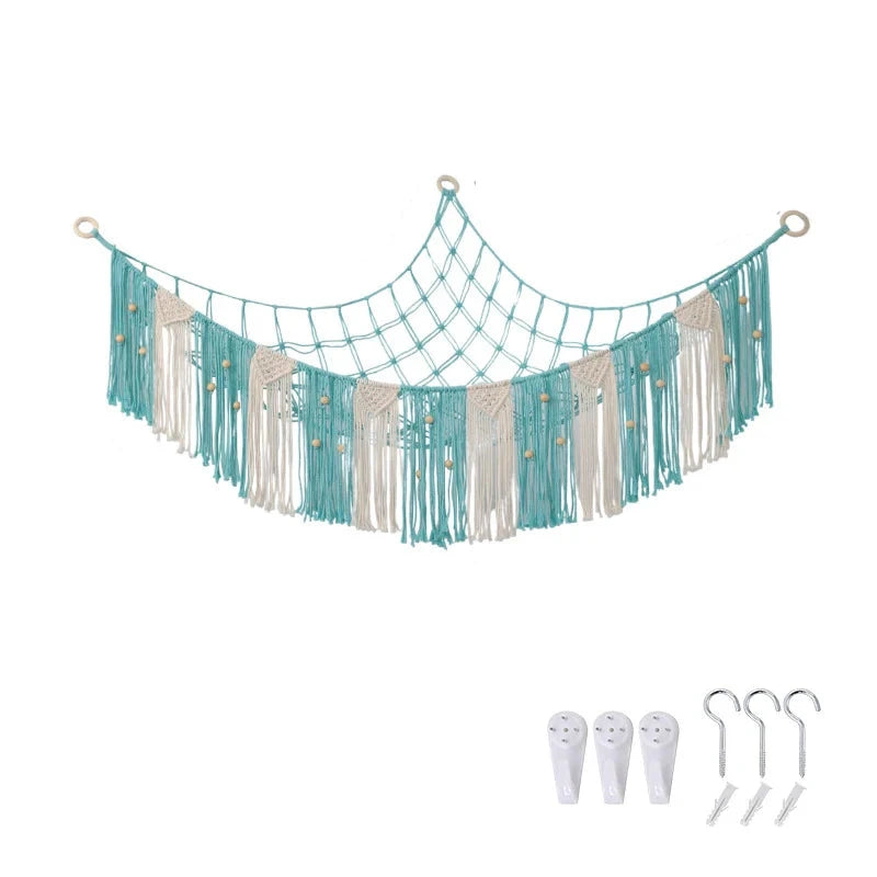 Hamac Mural Bohème avec Rangement Macramé pour Intérieur 6