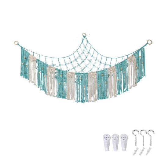 Hamac Mural Bohème avec Rangement Macramé pour Intérieur 6