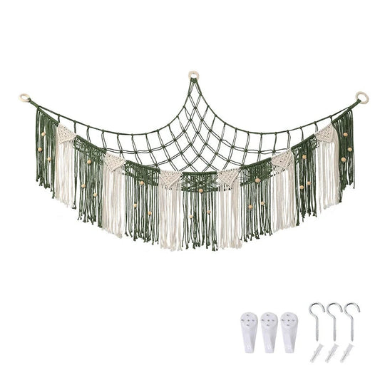 Hamac Mural Bohème avec Rangement Macramé pour Intérieur 7