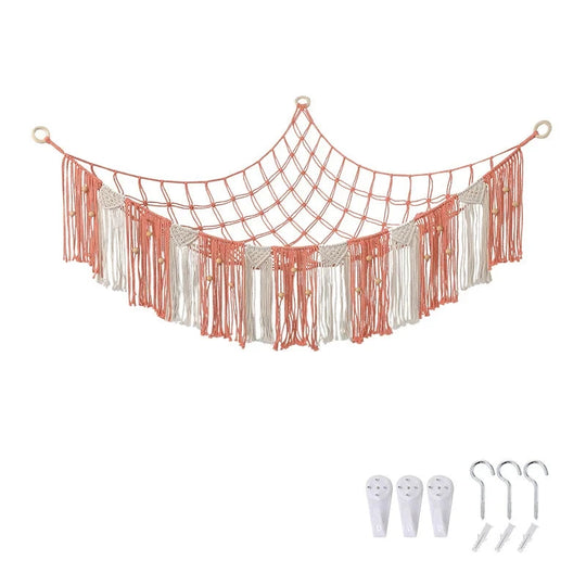 Hamac Mural Bohème avec Rangement Macramé pour Intérieur 8