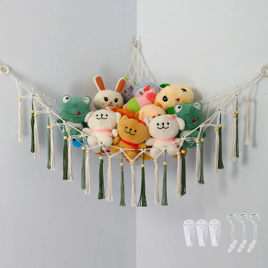 Hamac Mural de Rangement Style Macramé pour Intérieur 1