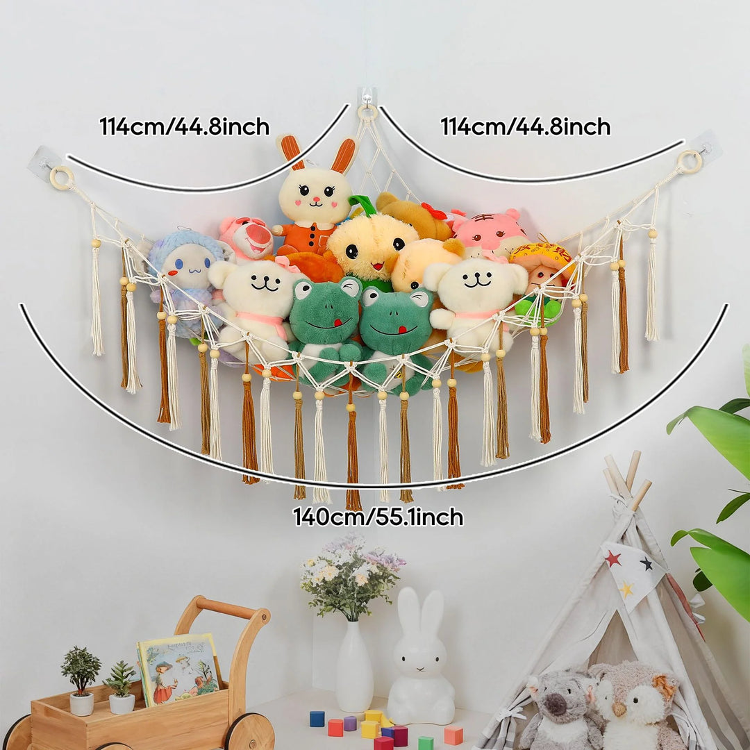 Hamac Mural de Rangement Style Macramé pour Intérieur 2