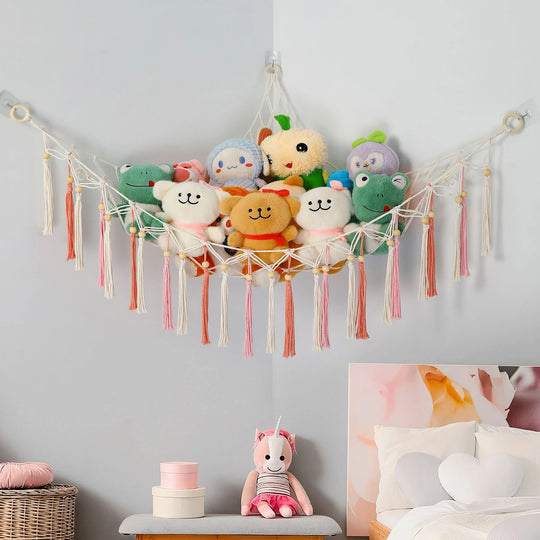 Hamac Mural de Rangement Style Macramé pour Intérieur 3