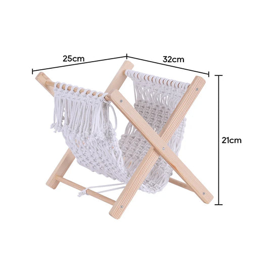 Hamac de Rangement Macramé Multifonction pour Intérieur 0