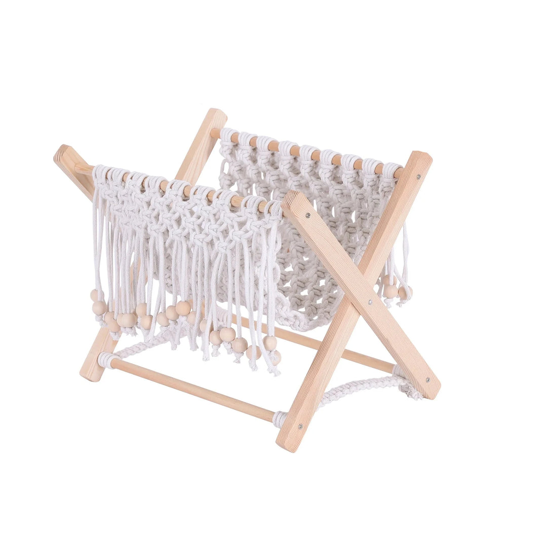 Hamac de Rangement Macramé Multifonction pour Intérieur 1