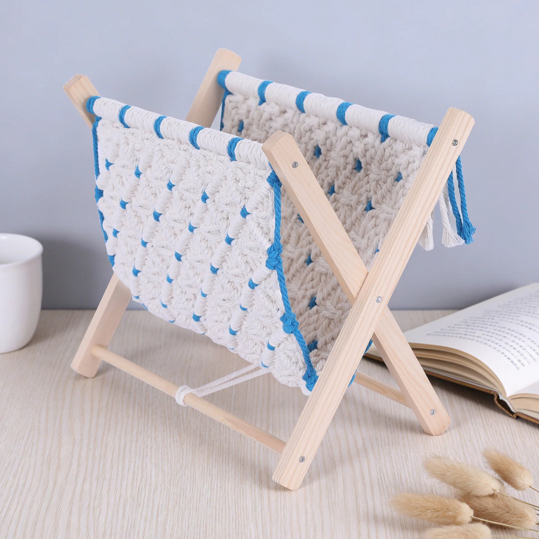 Hamac de Rangement Macramé Multifonction pour Intérieur 2