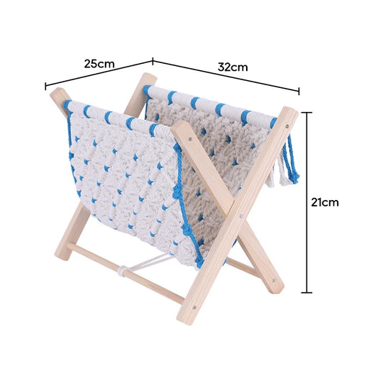 Hamac de Rangement Macramé Multifonction pour Intérieur 4