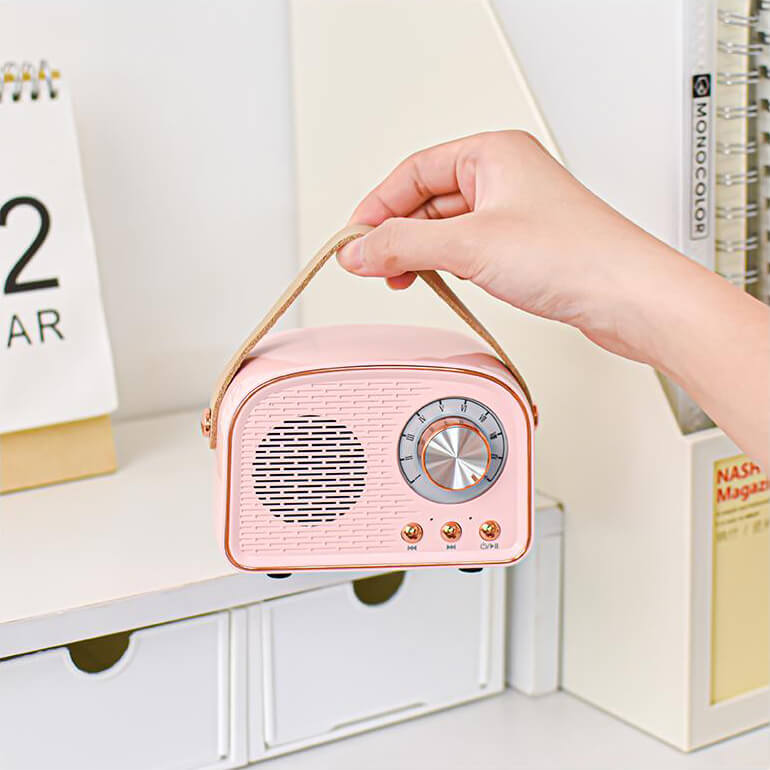 Haut-parleur Bluetooth Rétro avec Design Vintage 4