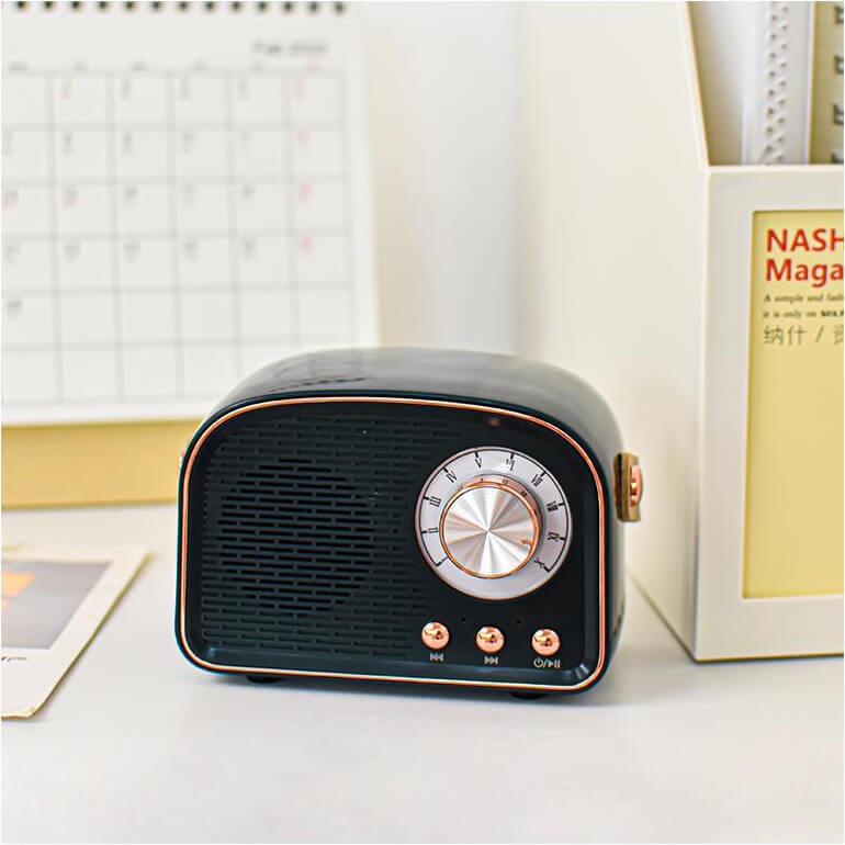 Haut-parleur Bluetooth Rétro avec Design Vintage 5