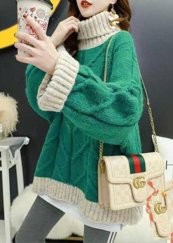 Haut Tricoté à Col Roulé pour Femme Grande Taille 1