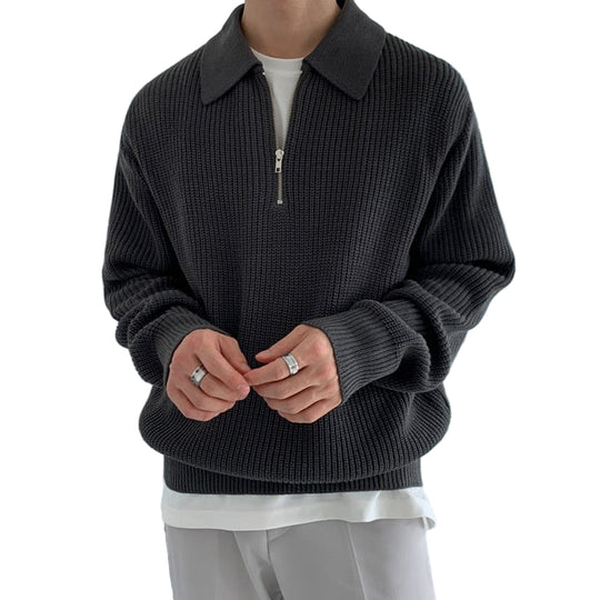 Homme Sweat Zippé Classique à Capuche Élégant 0