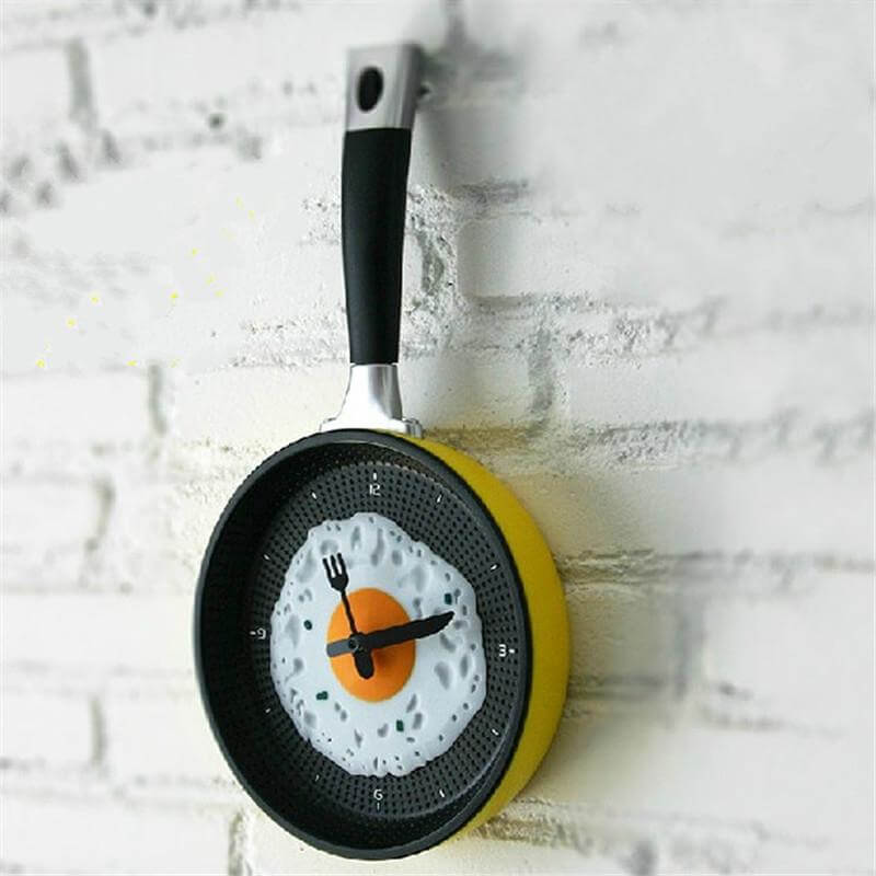 Horloge Murale Cuisine Design Poêle 1