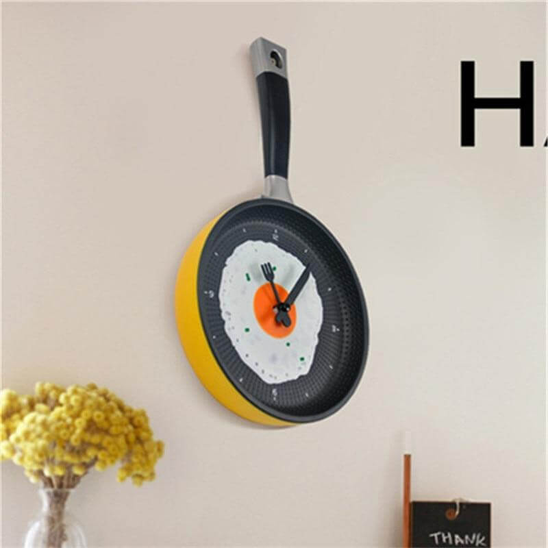 Horloge Murale Cuisine Design Poêle 6