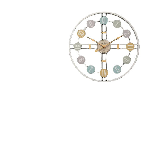 Horloge Murale Design 3D Métal avec Chiffres Romains pour Intérieur 0