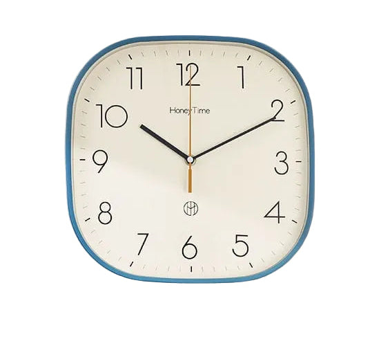 Horloge Murale Design Carrée Ultra Silencieuse Rétro 0
